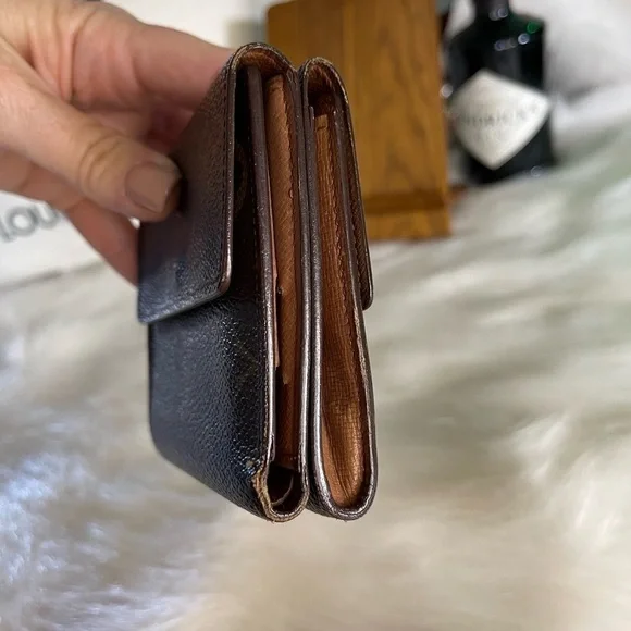AUTHENTIC LOUIS VUITTON MONOGRAM PORTEFEIULLE ELISE TRIFOLD WALLET